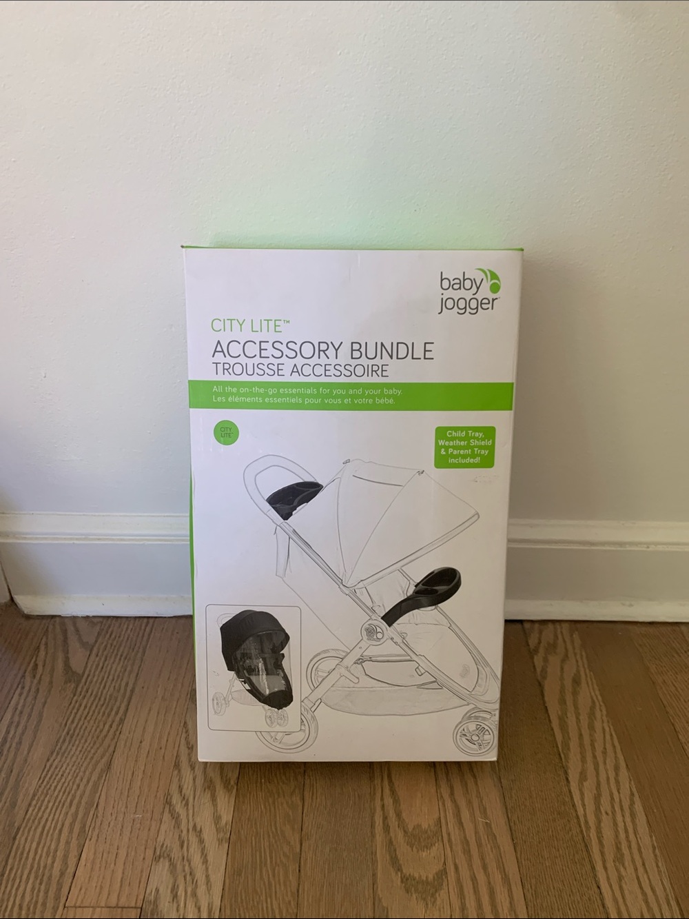Baby Jogger City Lite Accessory Bundle in White & Green NWT